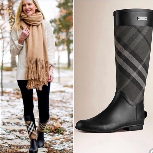 burberry clemence rain boot